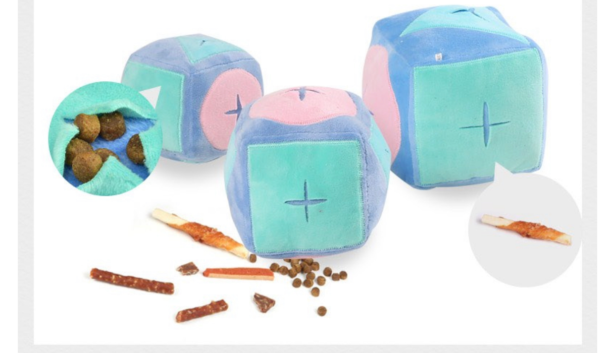 Soft Cube Dog Toy 2 pack