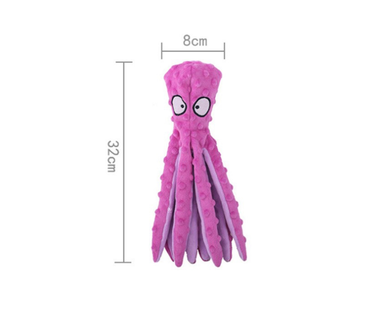Orange Stuffed Octopus Toy